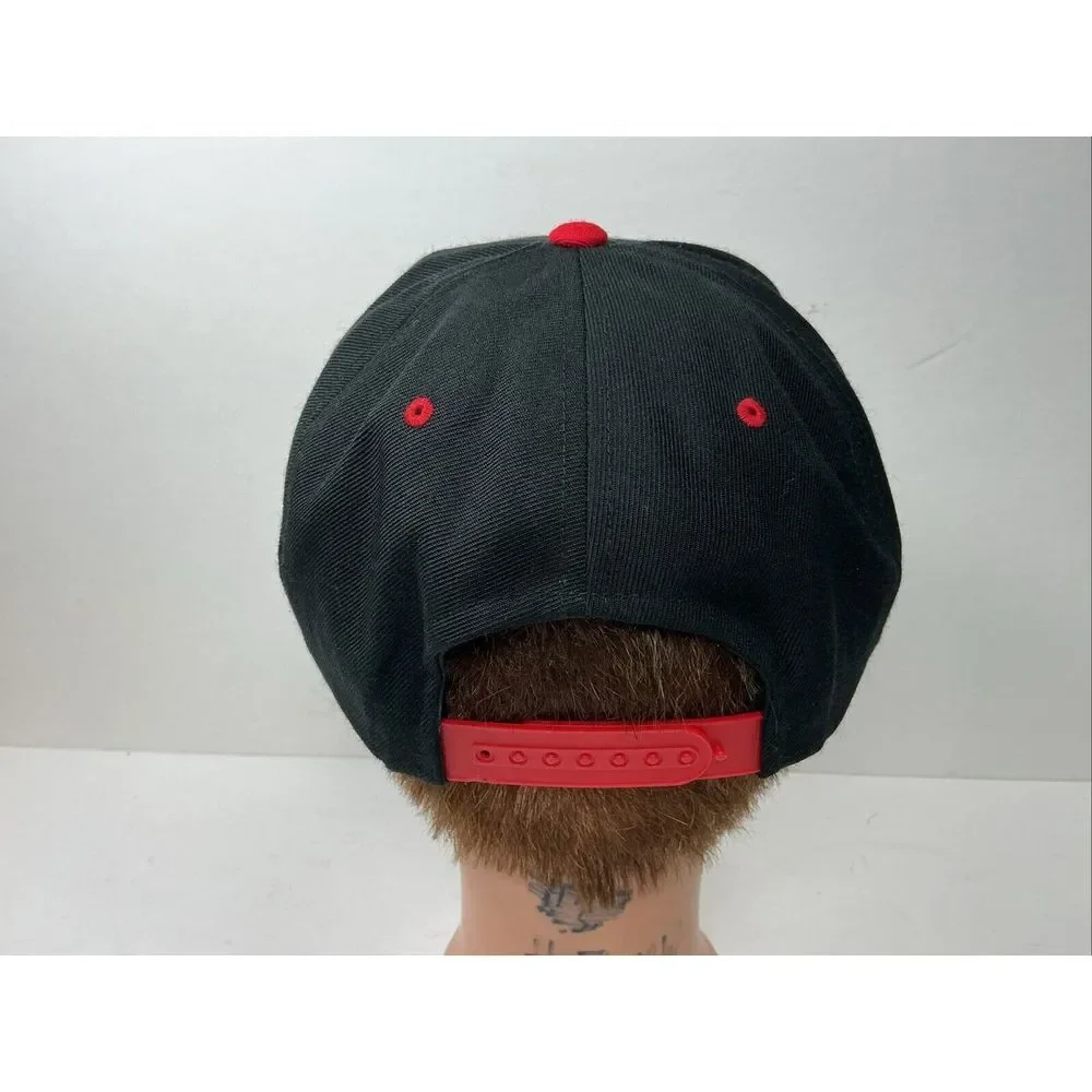 IMOLA Motorsports Hat Black Red Flat Bill SnapBack Trucker Cap Eu‎ Automotive